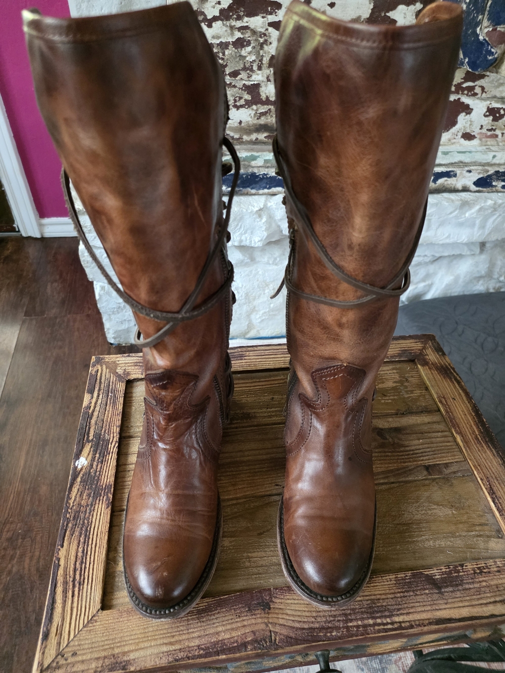 Freebird by Steven Brown Lace-Up Tall Leather Boots - Picture 3 of 11